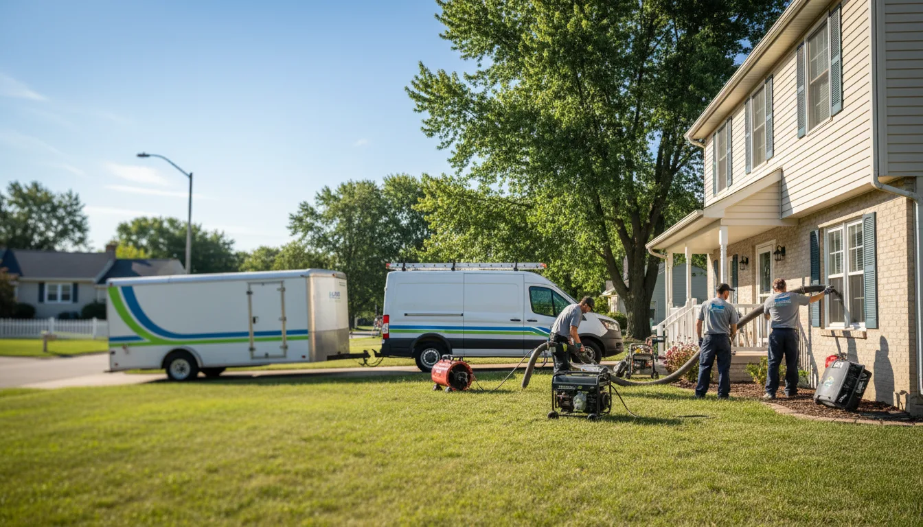 Flooded Basement Restoration And Cleanup With Repair in Liberty, KS near me